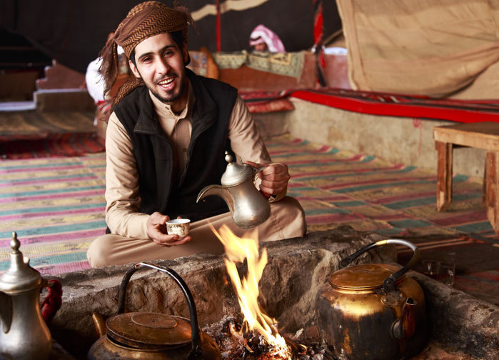 Teservering i Wadi Rum