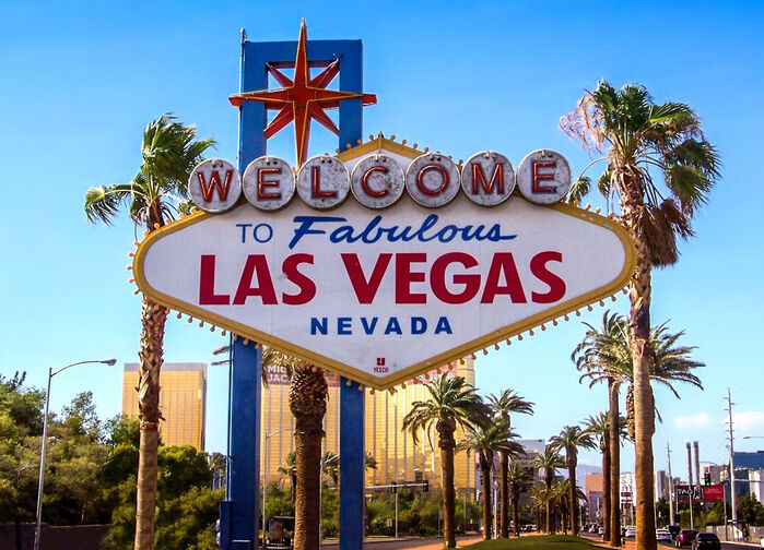 Las Vegas välkomstskylt
