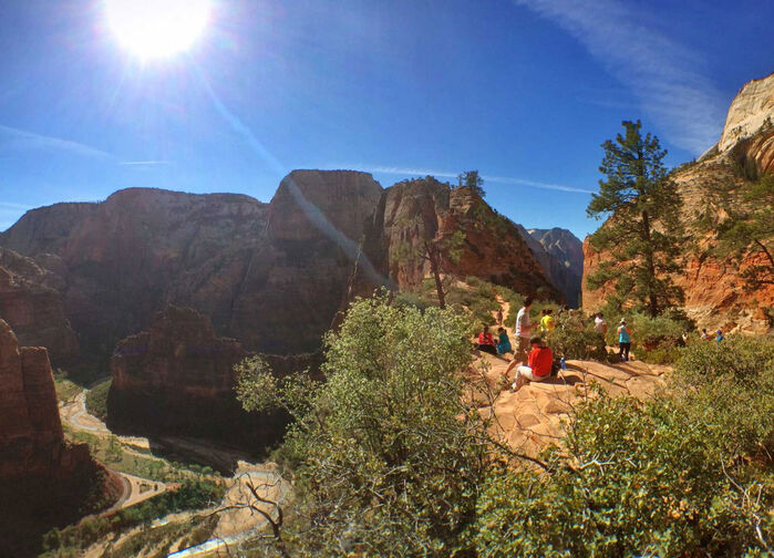 Zion National Park, en av USAs mest spektakulära nationalparker.