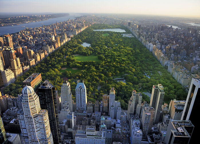Central Park – ett grönskande andrum omgivet av Manhattans skyskrapor.