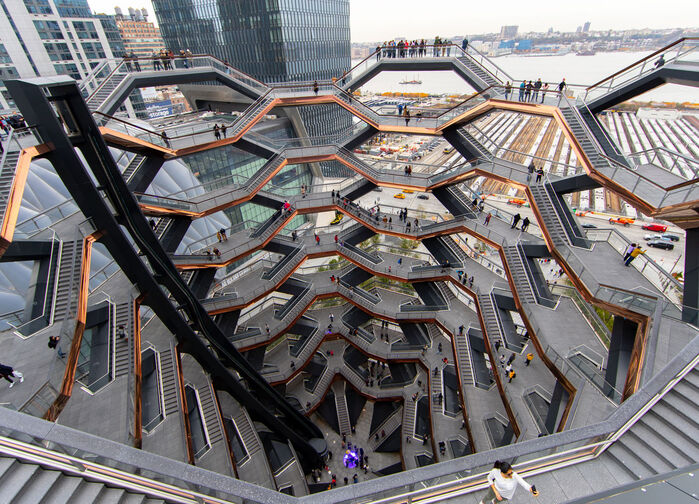 The Vessel i Hudson Yards, New York.