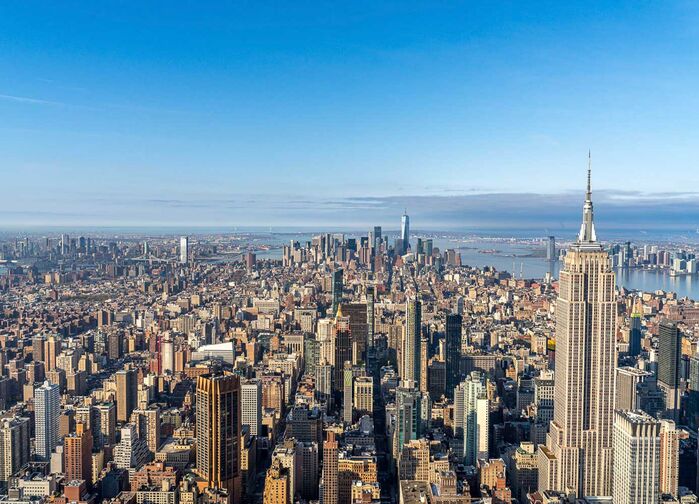 Vy söderut från Summit One Vanderbilt i New York.