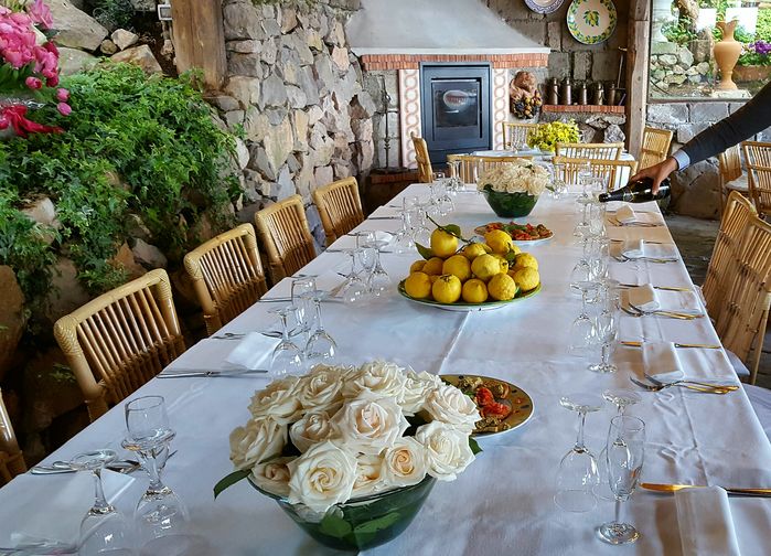 Sittende lunsj på Terranova